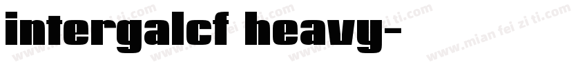 intergalcf heavy字体转换